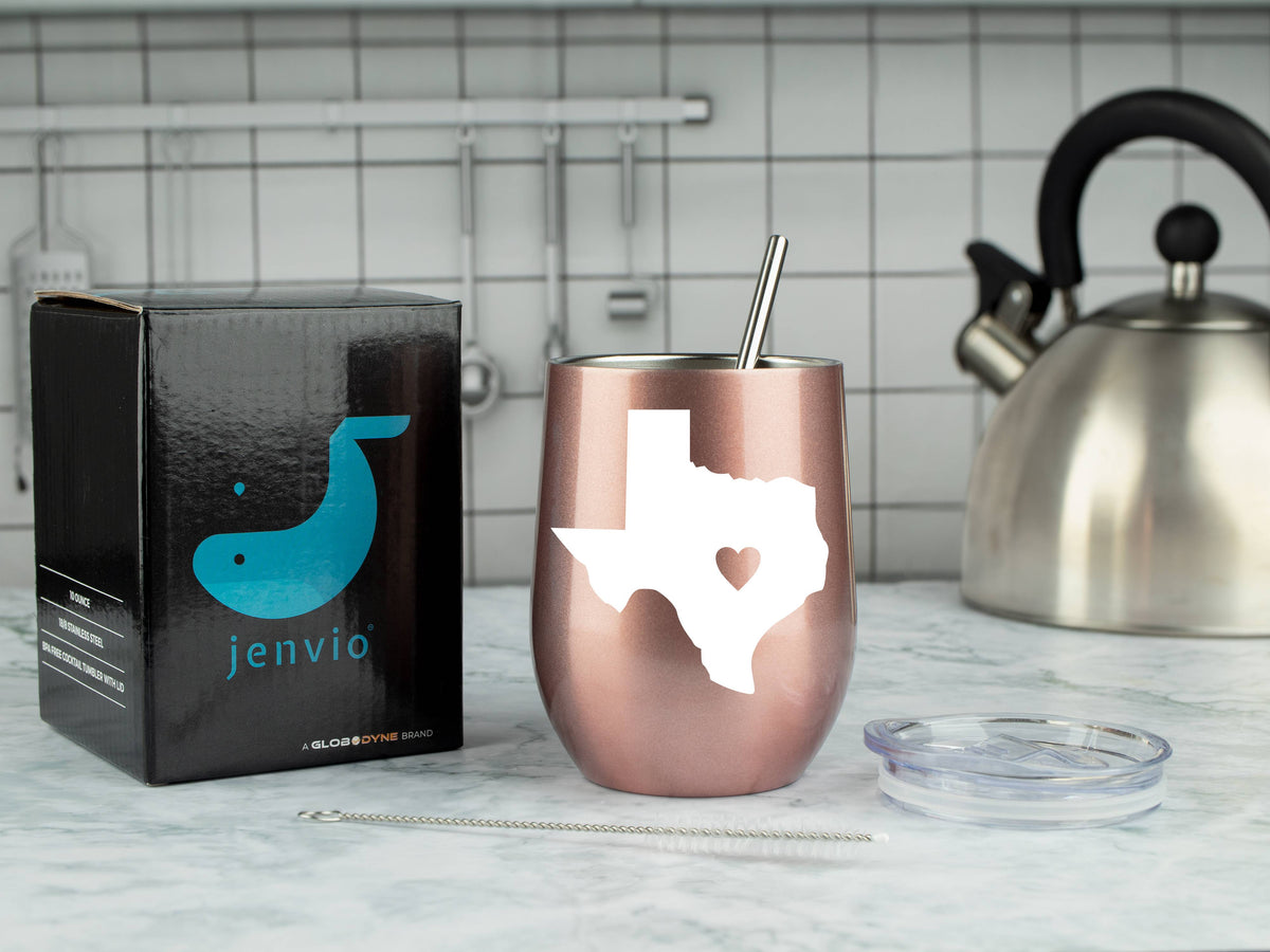 22oz Leakproof Tumbler, Texas Flag Stainless Steel