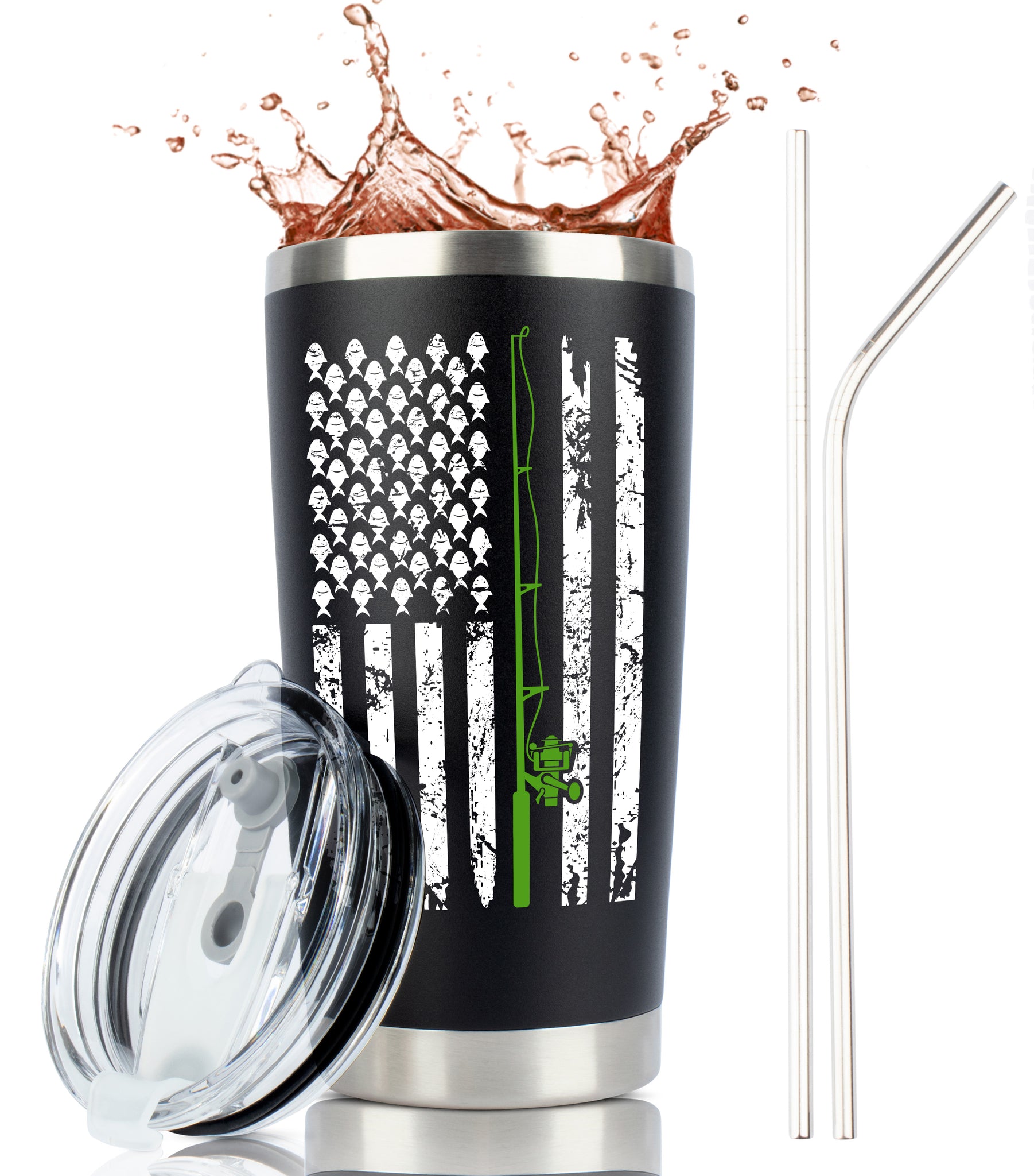 HOLD FAST Flag 30 oz Stainless Steel Tumbler